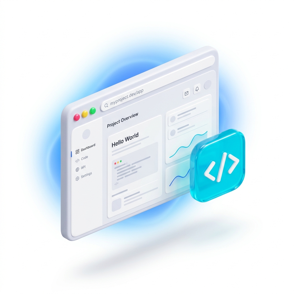 3D Ilustrasi Frontend Architecture