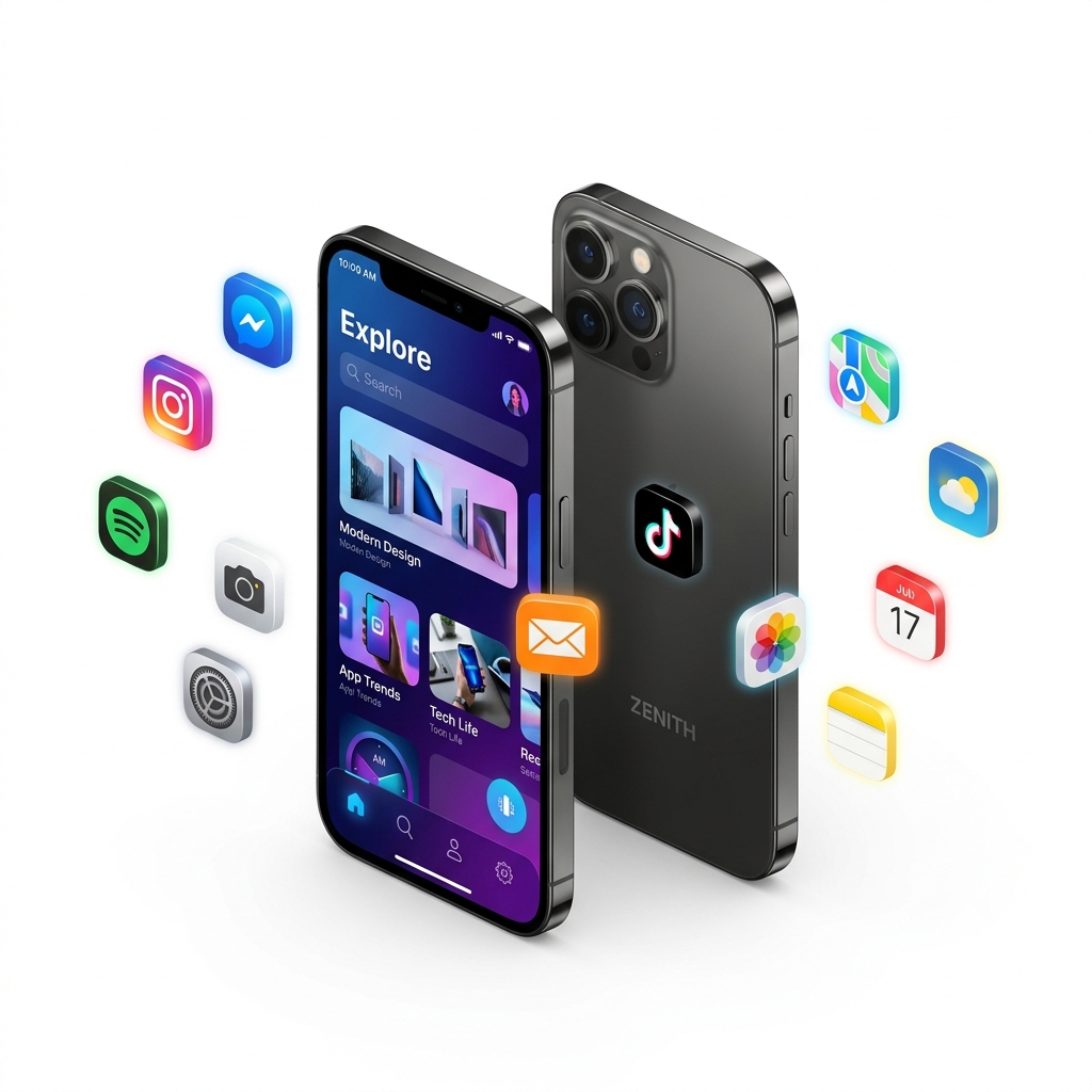 3D Ilustrasi Mobile App